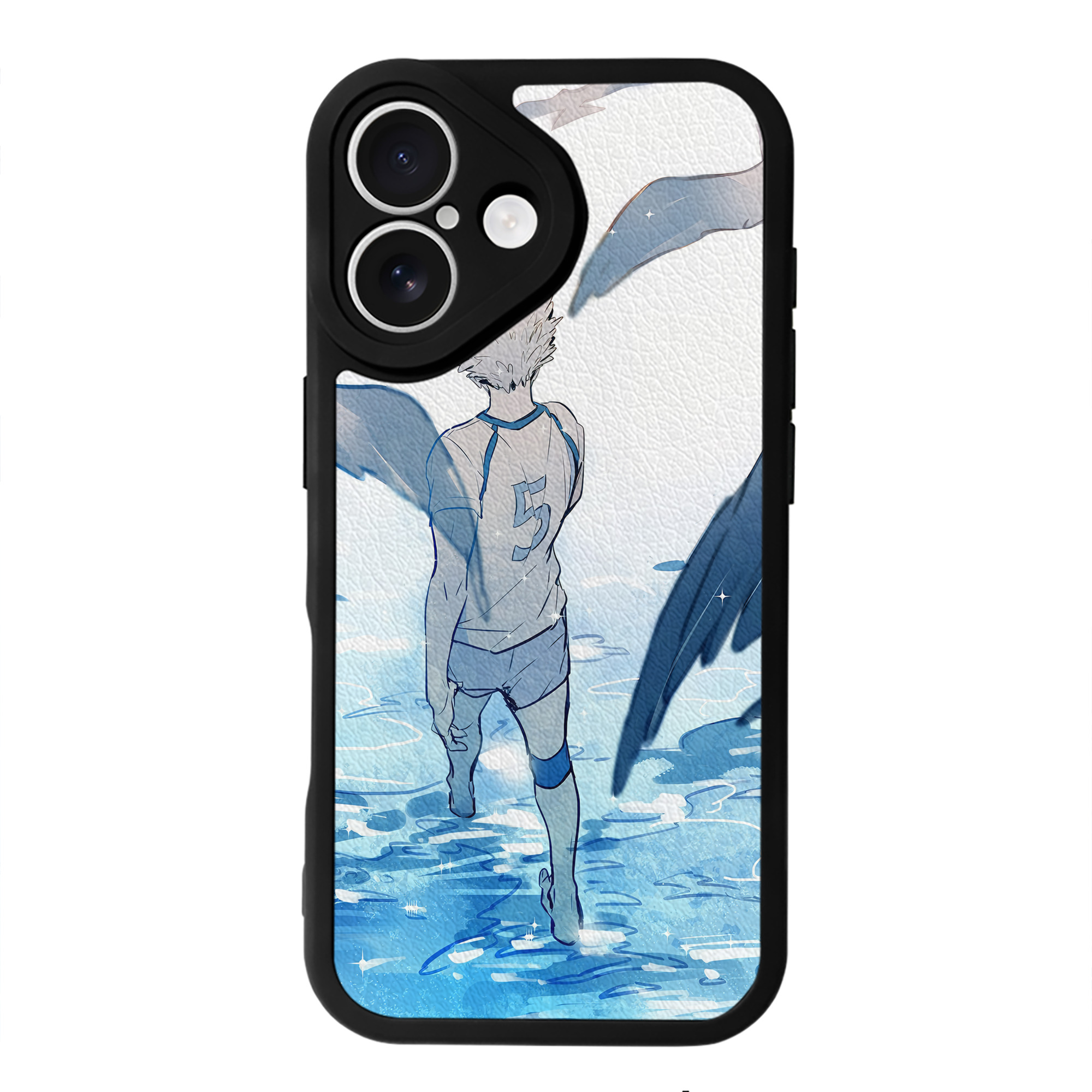 （画像用） ハイキュー!! Haikyu!! 【iPhone 16シリーズ対応】シリコンスマホケース（レザー調） 材質：シリコン